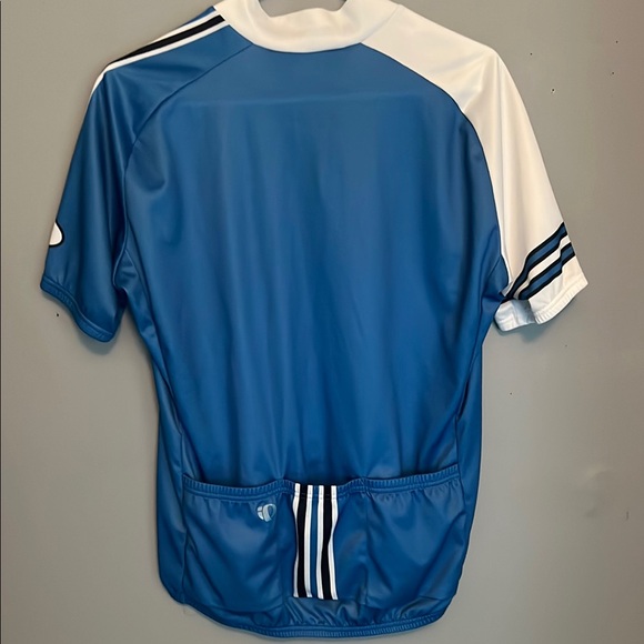 Retro Sport Activewear Pearl Izumi Blue and White Cycling Jersey SZ Medium - Picture 3 of 3